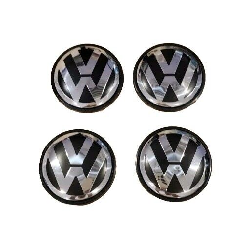 Set of 4 Volkswagen 3B7-601-171-XRW Wheel Center Cap Chrome 65mm